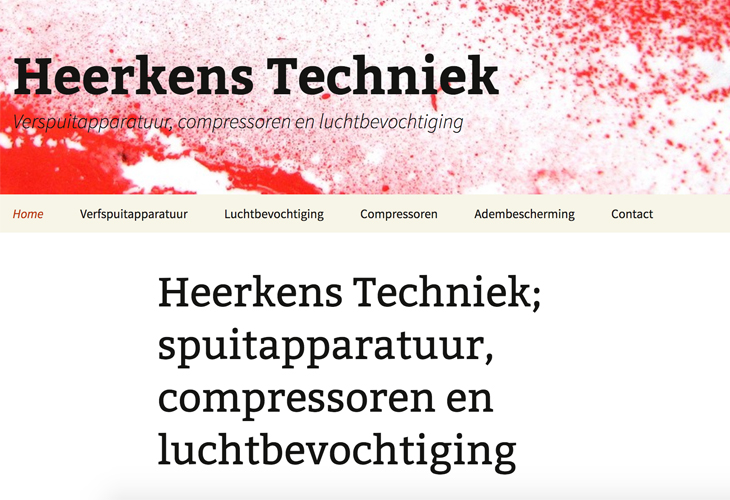 Ik heb de website van monteur Heerkens Techniek uit Heeswijk-Dinther gebouwd in WordPress